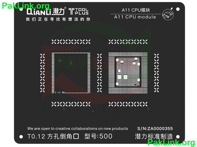 QianLi ToolPlus 3D Black Stencil For A11 CPU Module